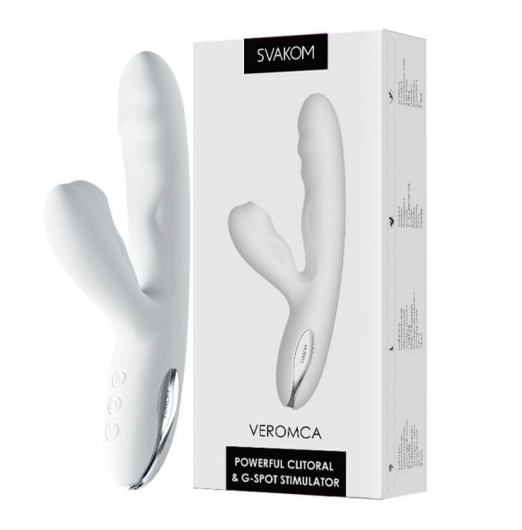 USA SVAKOM - VEROMCA Powerful Clitoral G-spot Stimulator (Chargeable - White) USA SVAKOM - VEROMCA Powerful Clitoral G-spot Stimulator (Chargeable - White)